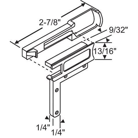 Strybuc Finger Latch Set Die Cast 46-35A